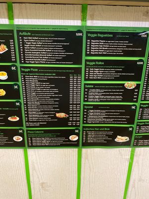 Huge Menu  at Veggie House in Bremen