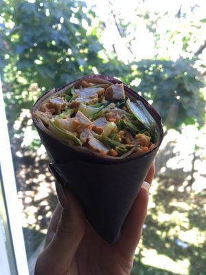 Buffalo Chik’n Wrap: Too delicious for words  at Mathilda's in Oshawa