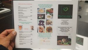 Menu! at Mathilda's in Oshawa