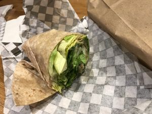 Chic’n Caesar wrap at Mathilda's in Oshawa