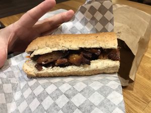 Banh Mi on a whole wheat sub at Mathilda's in Oshawa