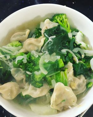 Noodle Dumpling Soup at Mathilda's in Oshawa