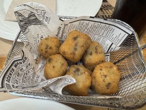 Vegan croquetas  at The Veggie Carmen in Santiago De Compostela