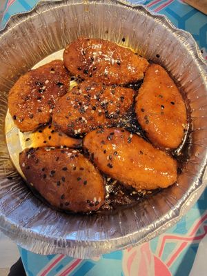 Sweet sesame wings at Molino's in Cape May