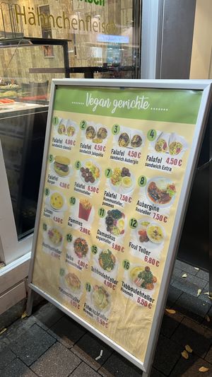 Menü  at Damaskus Falafel Haus in Offenbach