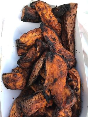 Blackened Sweet Potato Fries 🤤 at Alternative Plate in Lake Como