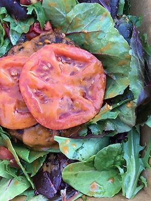 Barbecue Black Bean Burger! at Alternative Plate in Lake Como