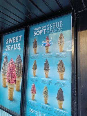 Menu at Sweet Jesus  in Niagara Falls