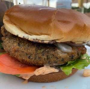 Kale Shroom Burger at Naive in Louisville