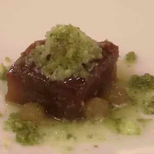 Palate cleansing dessert at Mallory Court in Leamington Spa