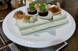 Starter nibbles at Mallory Court in Leamington Spa