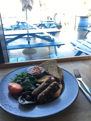 Vegan breakfast   at Cafe Mylor in Falmouth