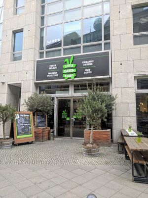 Entrance at Little Green Rabbit - Checkpoint Charlie in Berlin