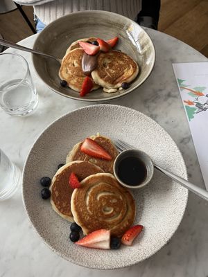 Vegan pancakes and gluten free pancakes  at Green Hippo in Helsinki