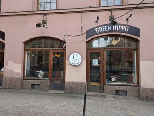 Outside at Green Hippo in Helsinki