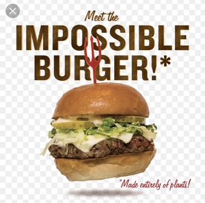 The Impossible Burger is an amazing and delicious plant based alternative you can put on your pizza at Your Pie!!! at Your Pie in Flagstaff