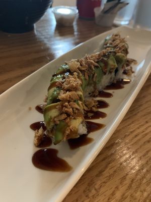 Vegan green dragon  at Tomo Sushi & Ramen in Philadelphia
