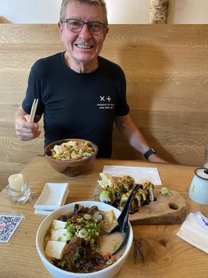 A great meal of sushi, ramen and poke bowl  at Tomo Sushi & Ramen in Philadelphia