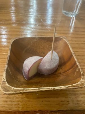 Passion Fruit Mochi at Tomo Sushi & Ramen in Philadelphia
