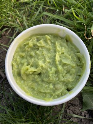 Mushy peas  at Sutton and Sons in London
