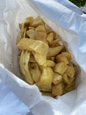Large chips  at Sutton and Sons in London