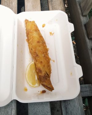 Banana Blossom "Fish" at Sutton and Sons in London