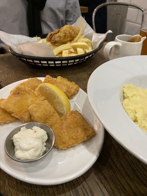 Vegan calamari at Sutton and Sons in London