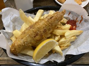 Vegan fish and chips at Sutton and Sons in London