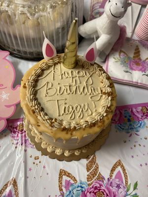 Caramel Apple bday cake was delicious !  at The Happy Bakery in Ofallon