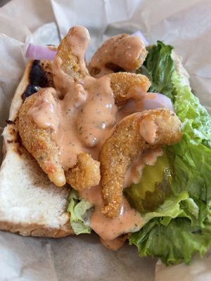 Cajun Shrimp Po’Boy special was delicious !  at The Happy Bakery in Ofallon
