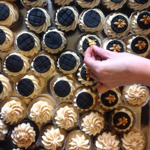 Cupcakes for a Coco Chanel event at The Happy Bakery in Ofallon