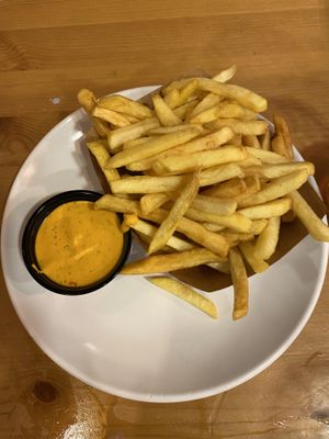 Patatas con salsa brava  at Mano a Mano in Cartagena