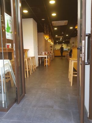 Light and spacious interior, plus outdoor seating at Mano a Mano in Cartagena