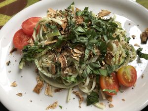 Yummy raw alfredo! at Live! in Pensacola