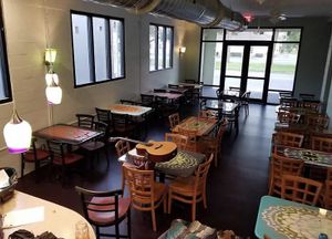 Indoor seating at Live! in Pensacola