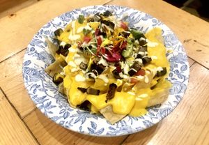 Nachos veganos at Alma Verde - Hipodromo in Tijuana