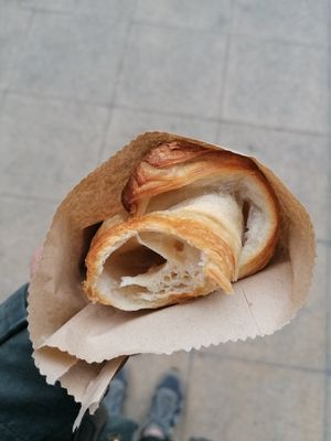 Most fluffy croissant at Gaard Coffee Hide in Sheffield