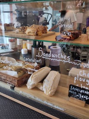 Sandwiches on offer at Gaard Coffee Hide in Sheffield