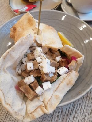 Lamb gyros at Gaard Coffee Hide in Sheffield