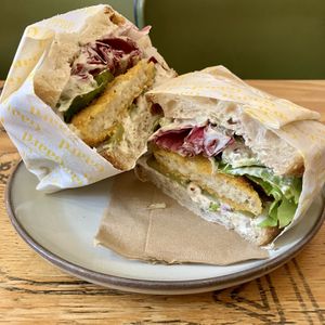 Fish finger sandwich   at Gaard Coffee Hide in Sheffield