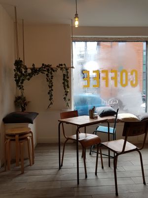 Gaard seating at Gaard Coffee Hide in Sheffield