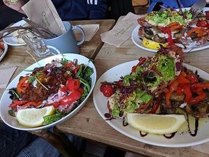 Vegan breakfast at Gaard Coffee Hide in Sheffield