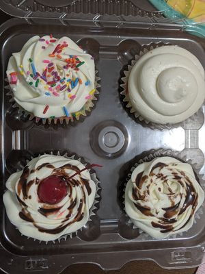 Vegan cupcake at BabyCakes Cupcakes in Lexington