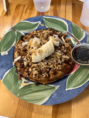 Chocolate craze waffle  at Culture Coffee & Tea Bar in Virginia Beach
