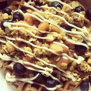 Wow! The vegan waffle at Culture is becoming so famous! at Culture Coffee & Tea Bar in Virginia Beach
