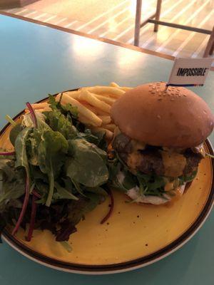 Vegan burger   at Privé - Asian Civilisation Museum  in Central Singapore