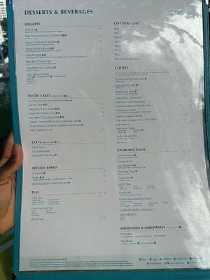 Drinks and desserts menu at Privé - Asian Civilisation Museum  in Central Singapore