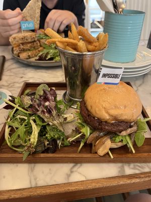 Impossible burgerr  at Privé - Asian Civilisation Museum  in Central Singapore