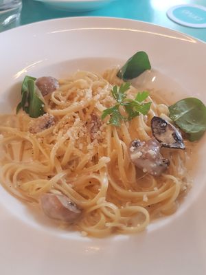 Mushroom Alfredo (Bland) at Privé - Asian Civilisation Museum  in Central Singapore