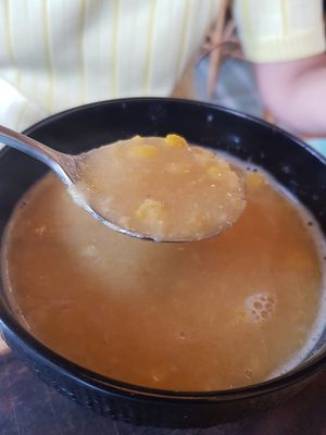 Corn soup at Privé - Asian Civilisation Museum  in Central Singapore